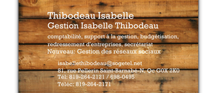 Gestion Isabelle Thibodeau