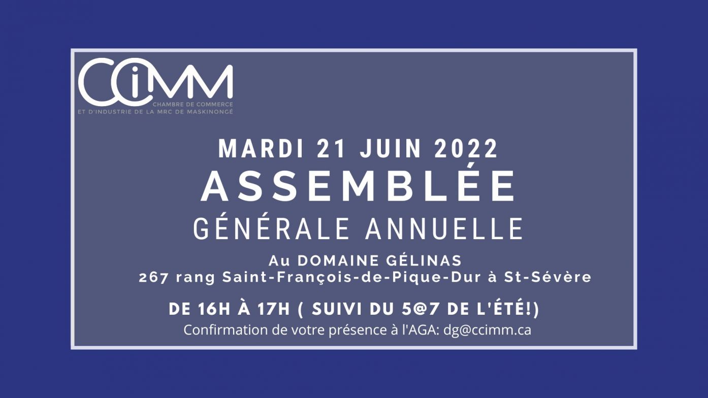 Assemblée générale annuelle de la CCIMM
