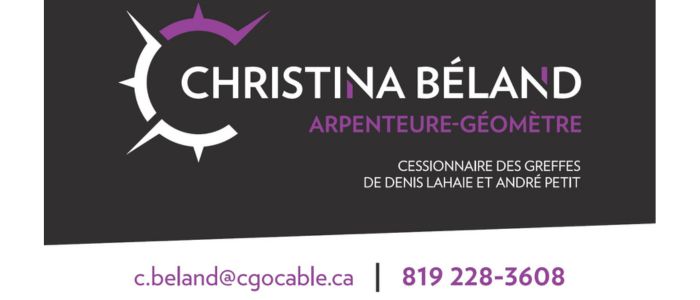 Christina Béland Arpenteure-Géomètre
