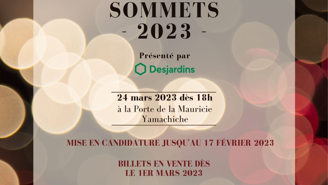 Mise en candidature –  Soirée des sommets 2023: jusqu’au 17 février!